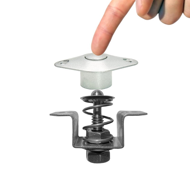 Push Button Latches Large Silver Dzus 1.375 Push Button Quick Latch Release - Image 1